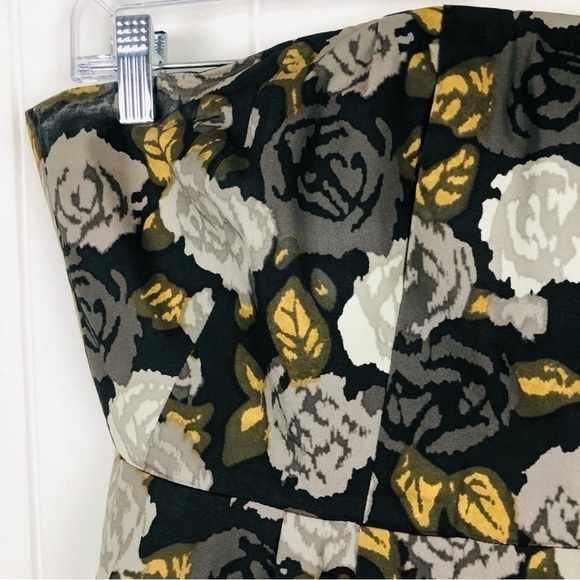 J. Crew Marielle Solstice Strapless Cocktail Dress Size 4 - Picture 3 of 12